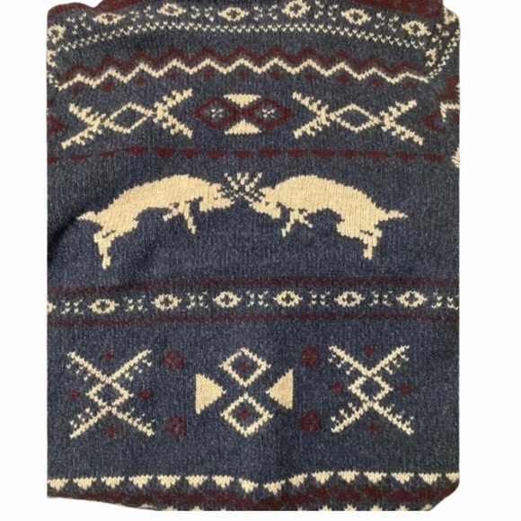 Polo Ralph Lauren Wool Cashmere Patterned Turtleneck Sweater - Picture 5 of 9